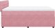 vidaXL vidaXL Łóżko kontynentalne z materacem, różowe, aksamit, 140x190 cm 7