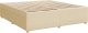 vidaXL vidaXL Łóżko kontynentalne z materacem, kremowe, tkanina, 180x200 cm 10