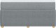 vidaXL Łóżko kontynentalne z materacem, jasnoszare, tkanina 160x200 cm 4