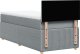 vidaXL vidaXL Łóżko kontynentalne z materacem, jasnoszare, tkanina, 90x200 cm 8