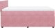 vidaXL Łóżko kontynentalne z materacem, różowe, aksamit, 140x190 cm 9