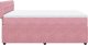 vidaXL Łóżko kontynentalne z materacem, różowe, aksamit, 140x190 cm 9