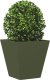 vidaXL vidaXL Donice ogrodowe, 2 szt., oliwkowozielone, 30x30x30 cm, stalowe 3