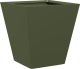 vidaXL vidaXL Donice ogrodowe, 2 szt., oliwkowozielone, 30x30x30 cm, stalowe 4