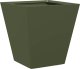 vidaXL vidaXL Donice ogrodowe, 2 szt., oliwkowozielone, 30x30x30 cm, stalowe 7