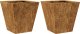 vidaXL vidaXL Donice ogrodowe, 2 szt., 30x30x30 cm, stal kortenowska 1