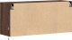 vidaXL vidaXL Ścienna szafka TV z LED, brązowy dąb, 100x31x45 cm 8