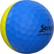 Srixon morele Piłki golfowe SRIXON Q-STAR TOUR DIVIDE żółto-niebieskie, 12 szt 2