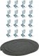 Zlewozmywak KPL Alveus QUARTO 20 SAT zlewozmywak 90-061X48 + syfon 8