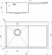 Zlewozmywak KPL Alveus QUARTO 30 SAT zlewozmywak 90-078X48 + syfon 2