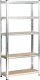 Fancy Garden REGAŁ METALOWY 70x30x154 SREBRNY 1