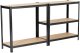 Fancy Garden 2x REGAŁ METALOWY 80x40x180 CZARNY 7