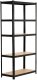 Fancy Garden 2x REGAŁ METALOWY 80x40x180 CZARNY 10