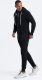 Ombre Męski komplet dresowy bluza rozpinana + spodnie joggery  czarny V5 Z82 XL 5