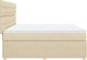 vidaXL vidaXL Łóżko kontynentalne z materacem, kremowe, tkanina, 200x200 cm 5