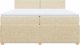 vidaXL vidaXL Łóżko kontynentalne z materacem, kremowe, tkanina, 200x200 cm 6