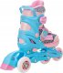 Rolki Raven Inlineskates Rolki Łyżwy Wrotki Regulowane 4w1 RAVEN Etta 34-37 Kółka LED 8