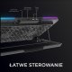 Podstawka chłodząca Rampage Sixpower R9 15,6", RGB, regulowana 12
