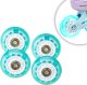 Raven Inlineskates 4x Świecące kółka LED do rolek RAVEN Isla Mint 64mm PU 1