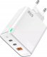 Ładowarka Jellico Ładowarka Sieciowa Szybkie Ładowanie 65W 2xUSB-C USB3.0   Kabel USB-C 3
