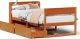 vidaXL vidaXL Rama łóżka bez materaca, woskowy brąz, 75x190 cm, sosnowa 2