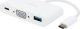 Adapter USB Vivanco Vivanco adapter USB-C - VGA 3in1 (45386) 1