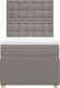 vidaXL vidaXL Łóżko kontynentalne z materacem, taupe, tkanina, 100x200 cm 6