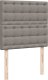 vidaXL vidaXL Łóżko kontynentalne z materacem, taupe, tkanina, 100x200 cm 8