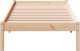 vidaXL vidaXL Dłuższe łóżko bez materaca, 90x210 cm, lite drewno sosnowe 4