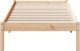 vidaXL Dłuższe łóżko bez materaca, 80x220 cm, lite drewno sosnowe 4