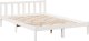 vidaXL Dłuższe łóżko bez materaca, białe, 140x210 cm, drewno sosnowe 3