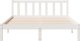 vidaXL Dłuższe łóżko bez materaca, białe, 140x210 cm, drewno sosnowe 4