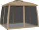 vidaXL vidaXL Altana z podwójnym dachem i siatką wokół, taupe, 2,93x2,93 m 5