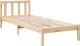 vidaXL vidaXL Dłuższe łóżko bez materaca, 90x210 cm, lite drewno sosnowe 3