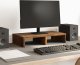 vidaXL vidaXL Podstawka pod monitor, stare drewno, 50x27x10 cm 1