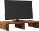 vidaXL vidaXL Podstawka pod monitor, stare drewno, 50x27x10 cm 2