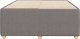 vidaXL vidaXL Rama łóżka, kolor taupe, 120x200 cm, obita tkaniną 4