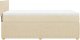 vidaXL vidaXL Łóżko kontynentalne z materacem, kremowe, tkanina, 100x200 cm 7