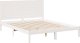 vidaXL vidaXL Dłuższe łóżko bez materaca, białe, 160x220 cm, lite drewno 2