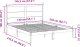 vidaXL vidaXL Dłuższe łóżko bez materaca, białe, 140x210 cm, lite drewno 8