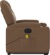 vidaXL Podnoszony fotel masujący, elektryczny, rozkładany, brązowy 9
