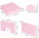 Ecotoys Sofa składana modułowa dla dzieci duża 2 osobowa DIY 10 miękkich poduch - różowa ECOTOYS 10