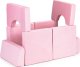 Ecotoys Sofa składana modułowa dla dzieci duża 2 osobowa DIY 10 miękkich poduch - różowa ECOTOYS 4