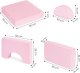 Ecotoys Sofa składana modułowa dla dzieci duża 2 osobowa DIY 10 miękkich poduch - różowa ECOTOYS 9