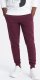 Ombre Męskie dresowe spodnie bawełniane joggery BASIC  bordowe V3 OM-PABS-0174 L 1