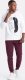 Ombre Męskie dresowe spodnie bawełniane joggery BASIC  bordowe V3 OM-PABS-0174 L 2