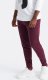 Ombre Męskie dresowe spodnie bawełniane joggery BASIC  bordowe V3 OM-PABS-0174 L 3
