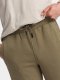 Ombre Męskie bawełniane spodnie dresowe joggery BASIC  oliwkowe V2 OM-PABS-0174 M 2