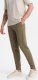 Ombre Męskie bawełniane spodnie dresowe joggery BASIC  oliwkowe V2 OM-PABS-0174 M 3