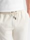 Ombre Bawełniane męskie dresowe spodnie joggery BASIC  kremowe V5 OM-PABS-0174 L 1